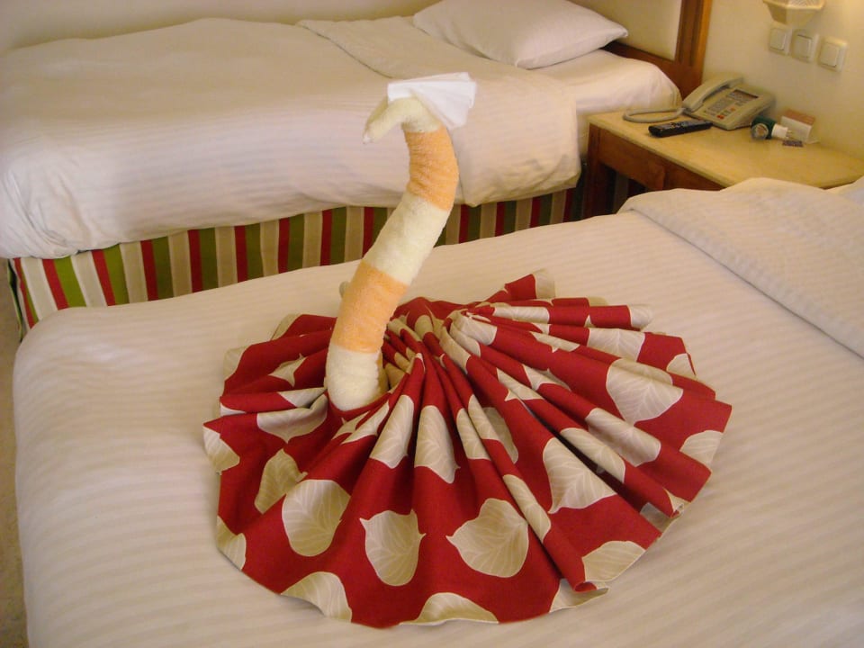 Schwan aus Handtuch gemacht Continental Hotel Hurghada