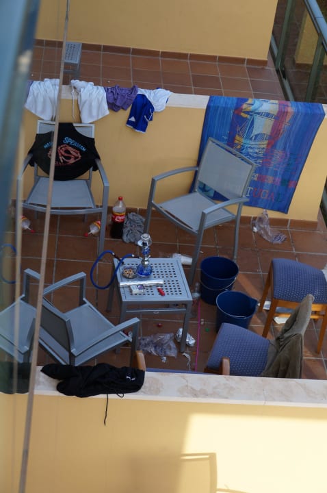 Terrasse 1. Stock tiefer Hotel Timor