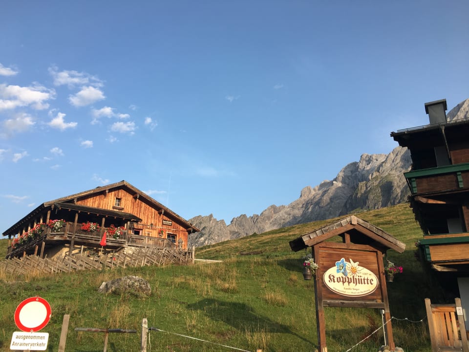 Außenansicht Alpengasthof Hotel Kopphütte
