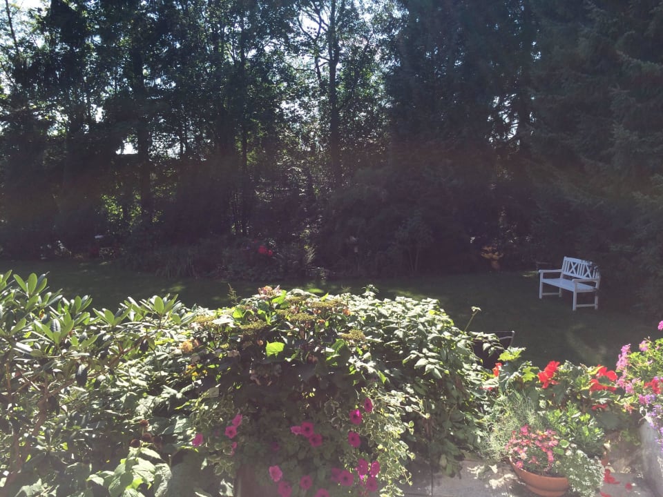 Schöne, ruhige Aussicht vom Zimmer  Mein Vierjahreszeiten Hotel Garni