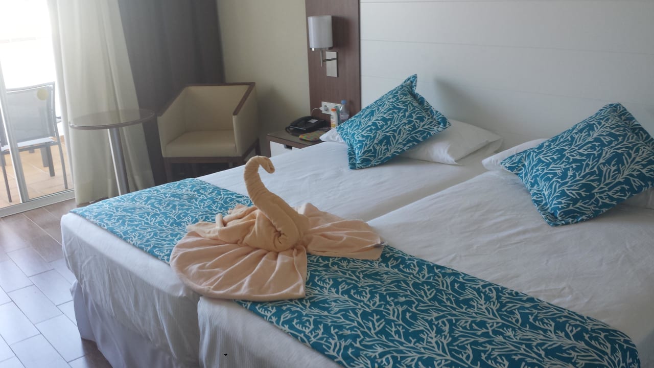 Zimmer mit Handtuchschwan Hotel Riu Arecas - Adults only