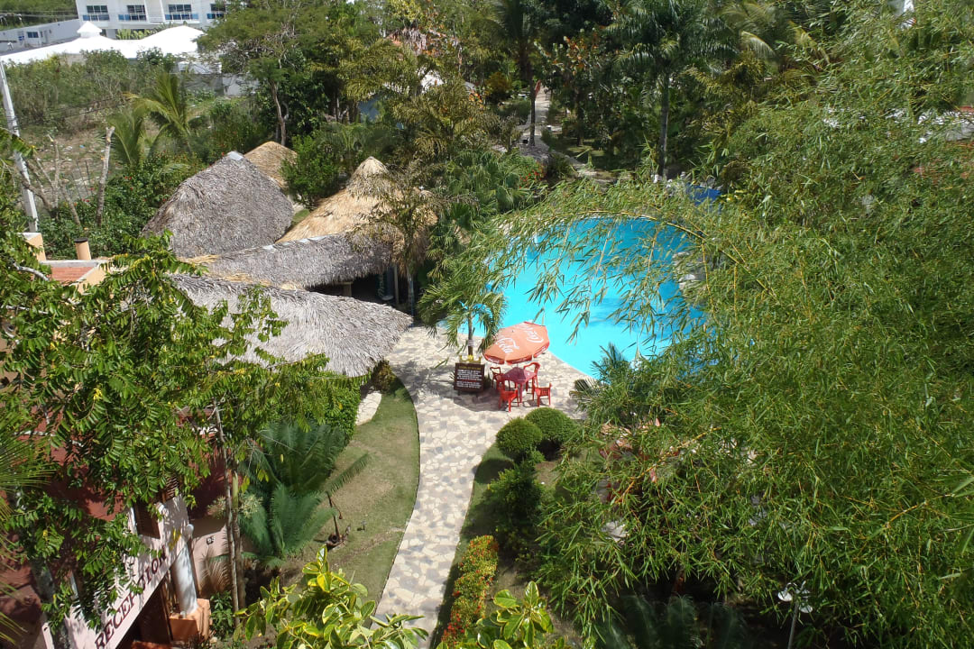 Eingang und  Pool von Oben Playa Real Resort