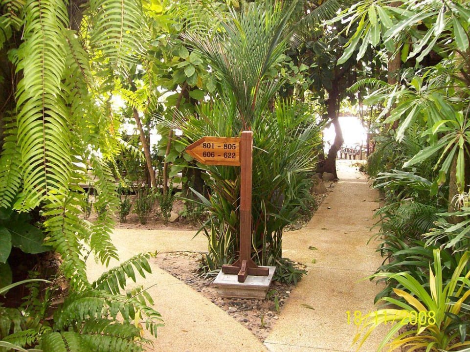 Wegweiser zur Bungalownummer Samui Paradise Chaweng Beach Resort & Spa