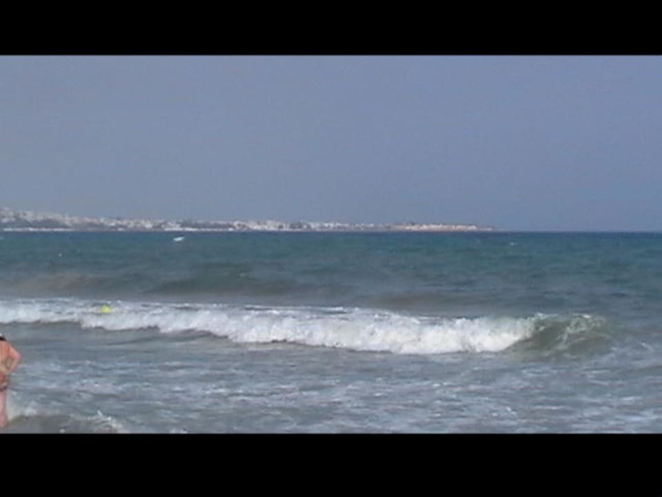 Blick vom Hotelstrand übers Meer nach Hammamet Hotel Paradis Palace