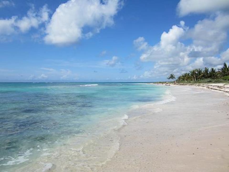 Strand vom Hotel aus Dreams Tulum Resort & Spa