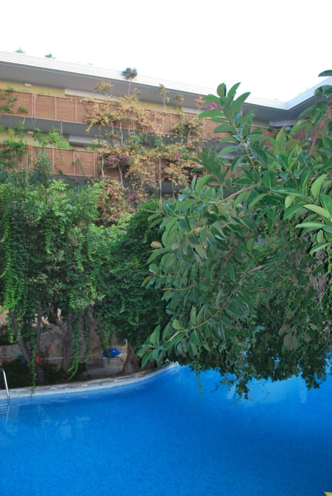 Vue de la piscine et des chambres Sitia Beach City Resort & Spa