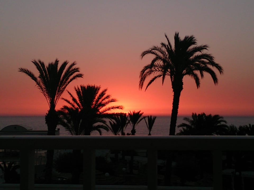 Um 5 Uhr morgens Blick aus dem Fensterr El Mehdi Beach Resort