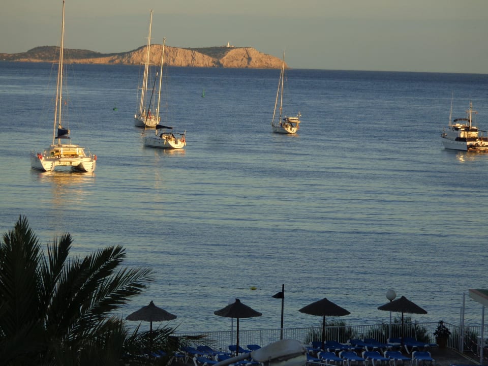 Blick vom Balkon Hotel Osiris