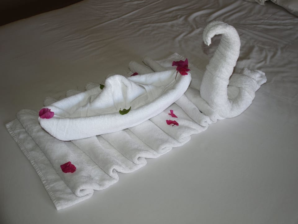 Boot und Schwan aus Handtüchern JAZ Aquamarine Resort