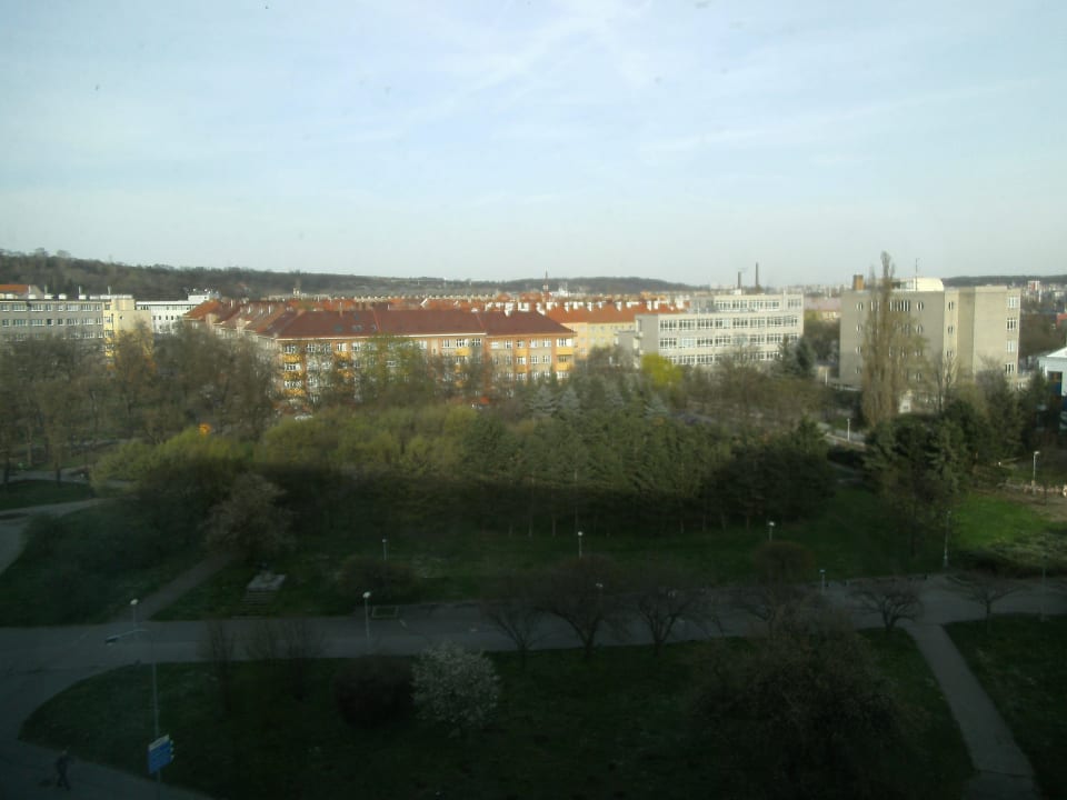 Blick aus Fenster (Straßenseite) Clarion Congress Hotel Prague