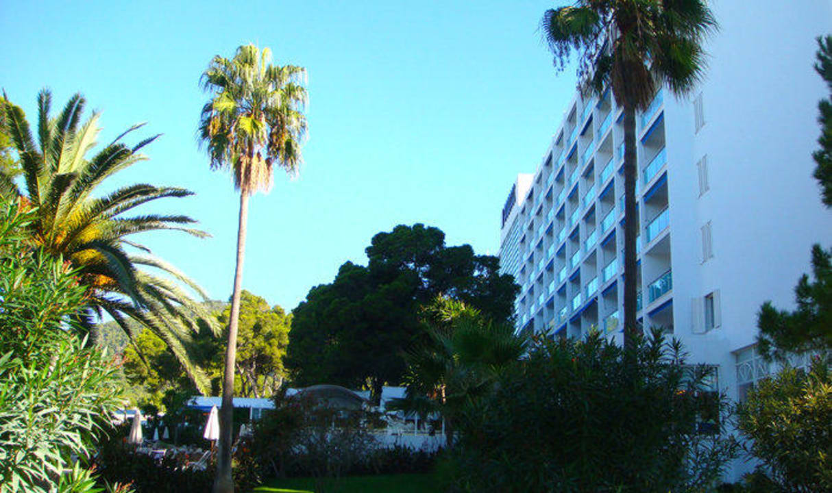 Ansicht vom Garten Hipotels Eurotel Punta Rotja Golf & Spa