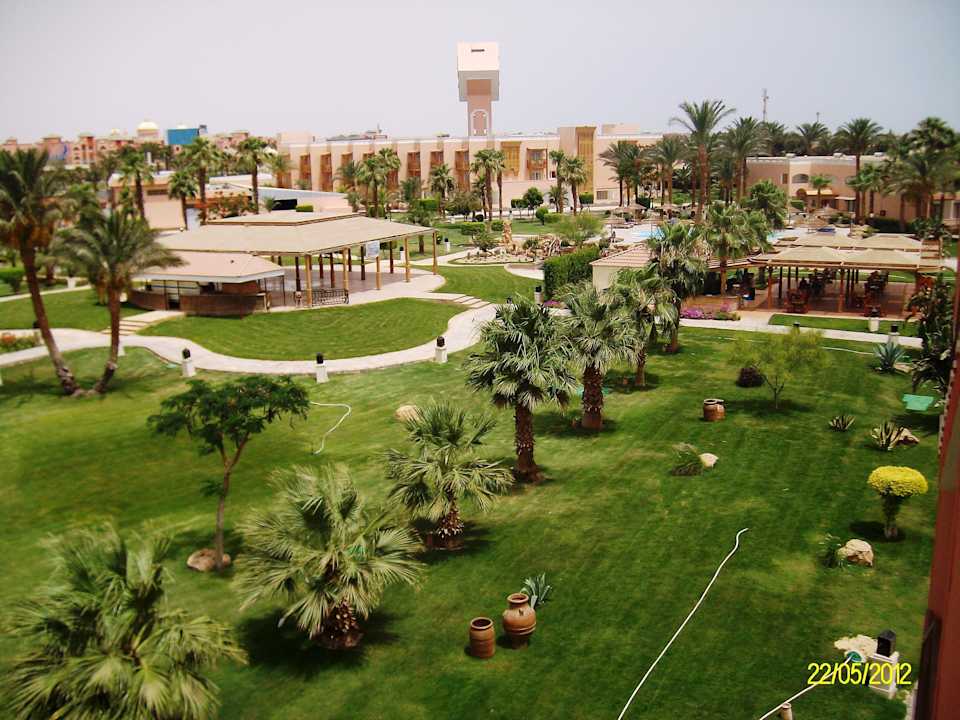 Vom Rutschenturm geschaut Beach Albatros Resort