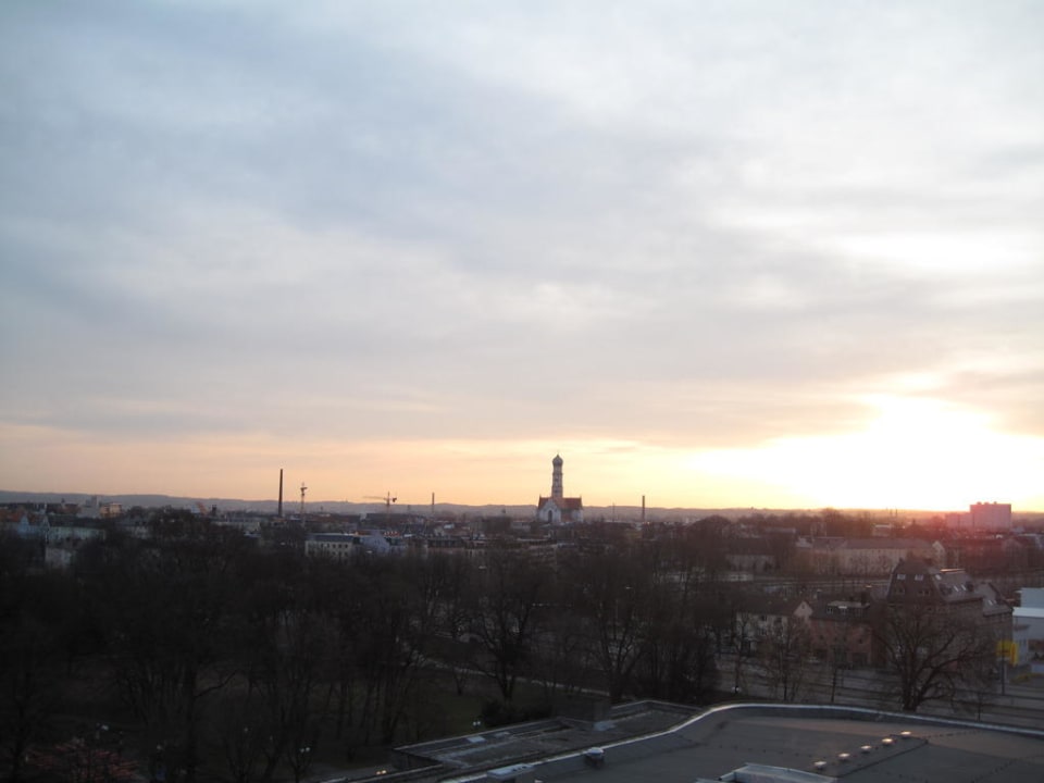 Ausblick vom Balkon Dorint Hotel An der Kongresshalle Augsburg