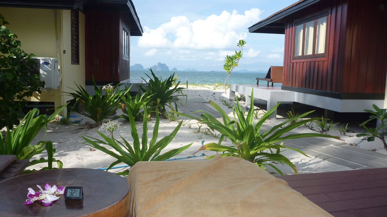 Ausblick von der Terrasse Koh Mook Sivalai Beach Resort