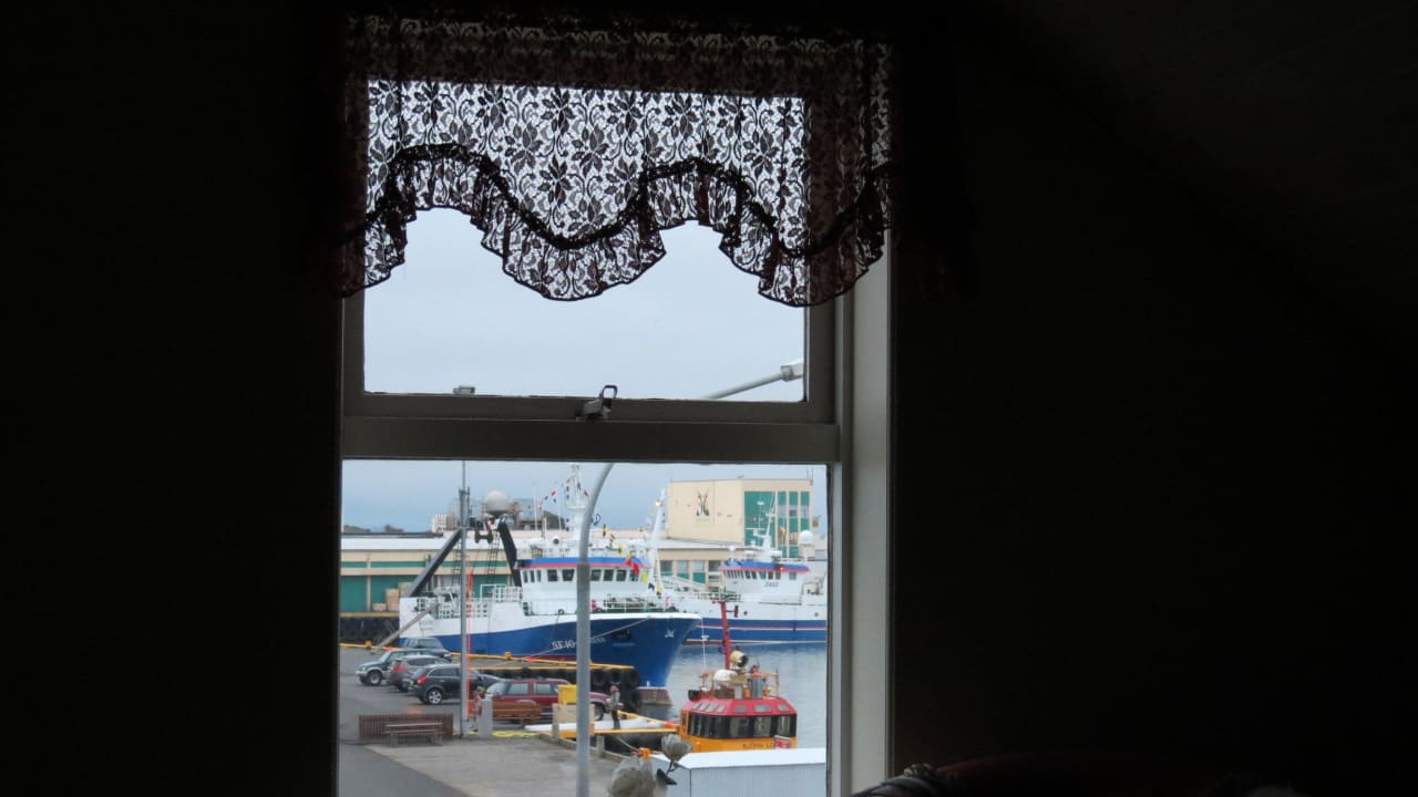 Ausblick Wohnzimmer Apartments Hvammur