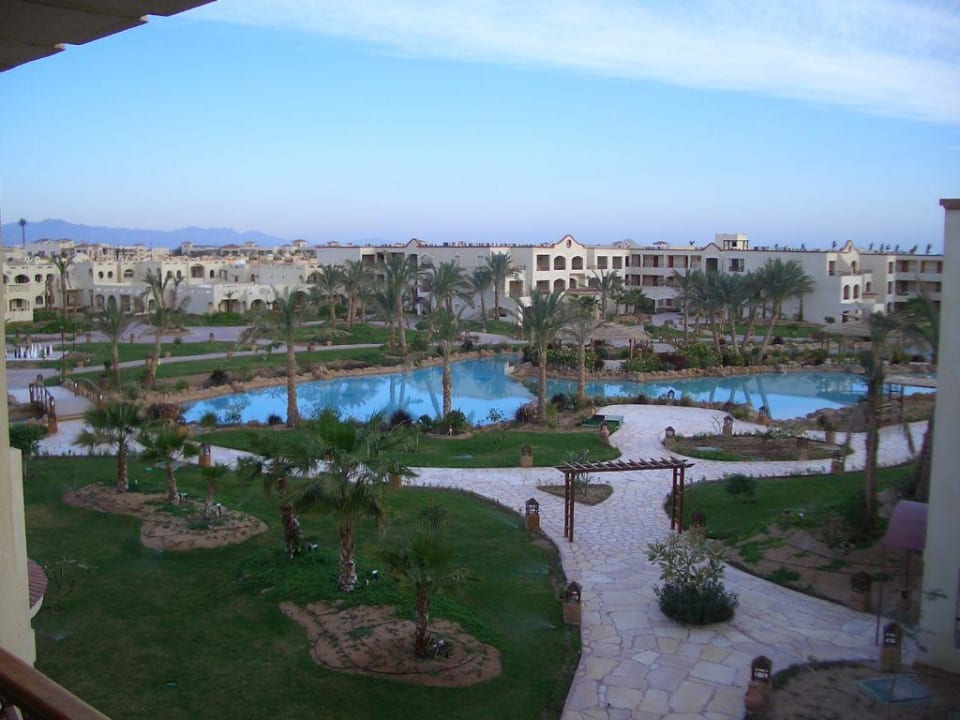 Ausblick von der Terrasse Regency Plaza Aqua Park & Spa