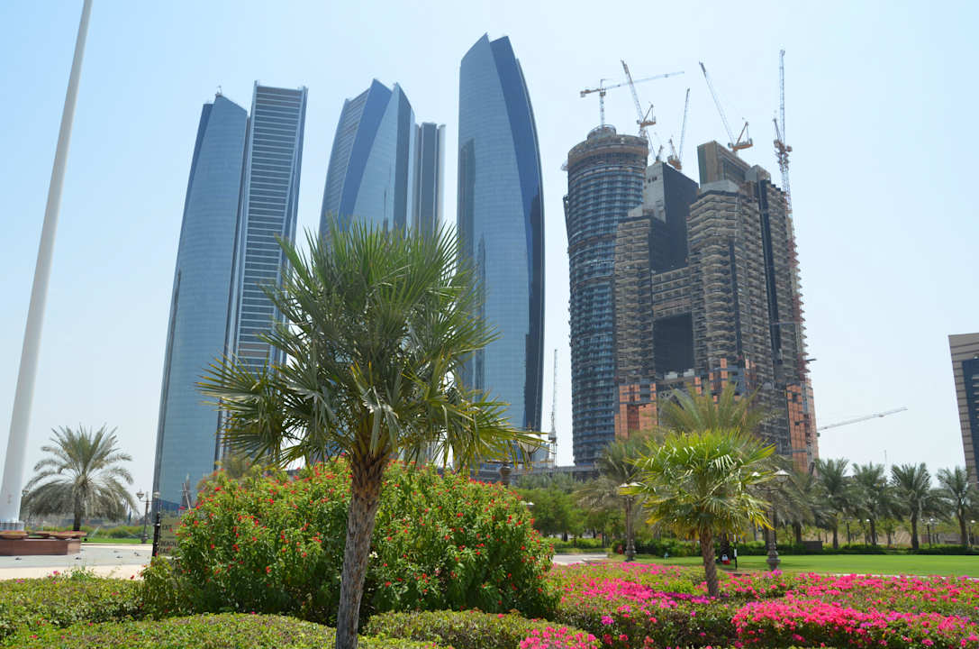 Teilaussicht vom Hotel auf Abu Dhabi Emirates Palace Mandarin Oriental