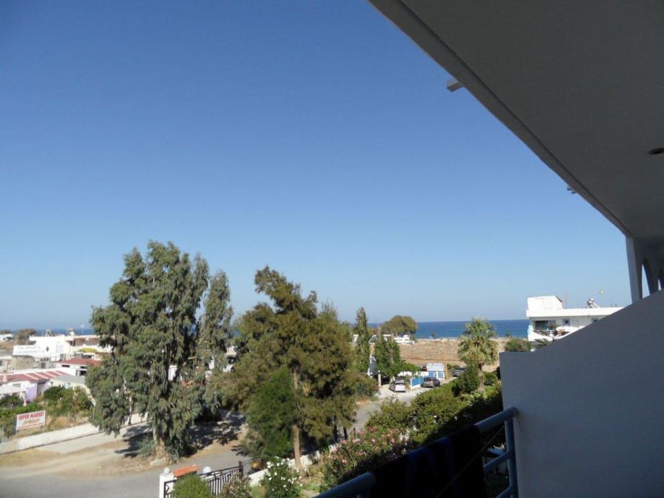 Seitl. Meerblick vom Balkon Hotel Faliraki Bay