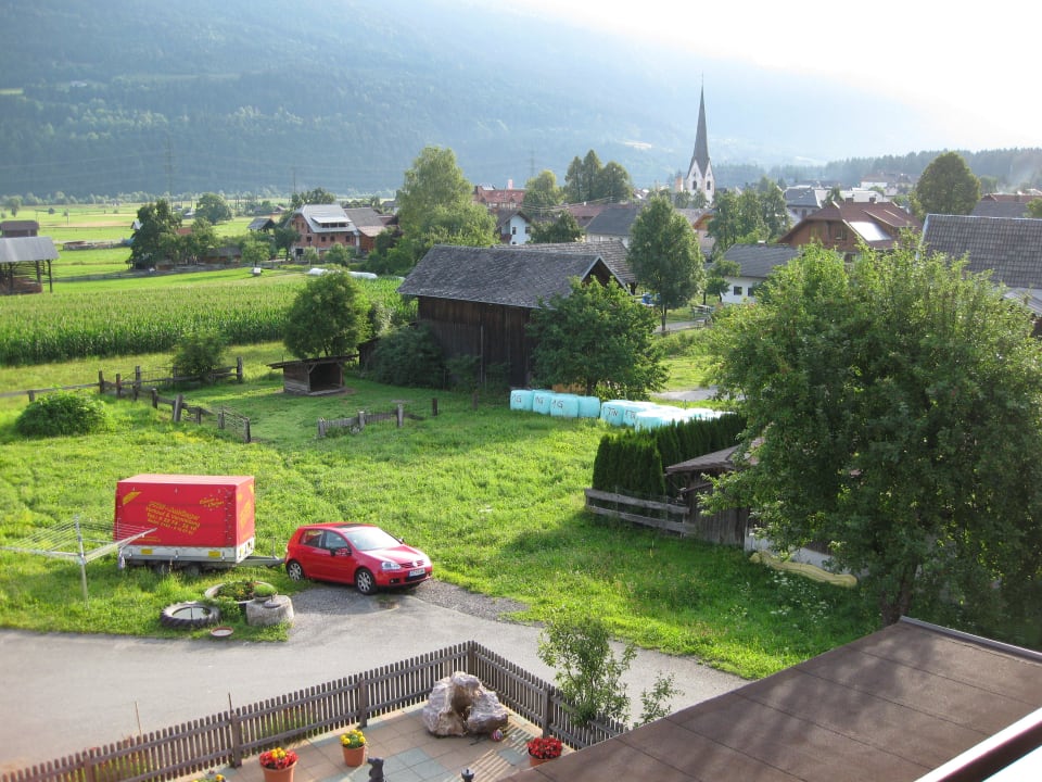 Blick vom Balkon aus Rtg. Osten(Tröpolach Zentrum) Hotel Beim Winkler
