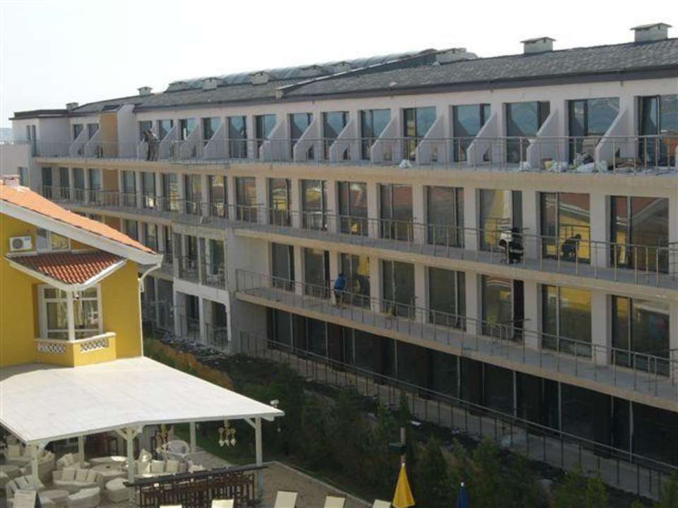 Ausblick vom Zimmer 401 Blue Orange Beach Resort