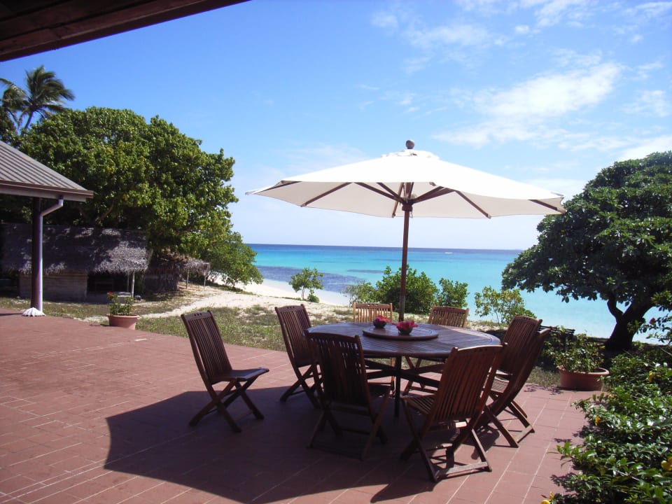 Nachmittagskaffee mit Traumblick Sandy Beach Resort Tonga