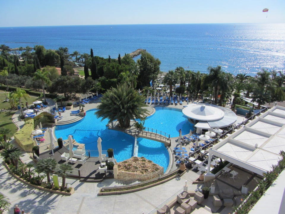Blick vom Balkon im 6. OG Mediterranean Beach Hotel