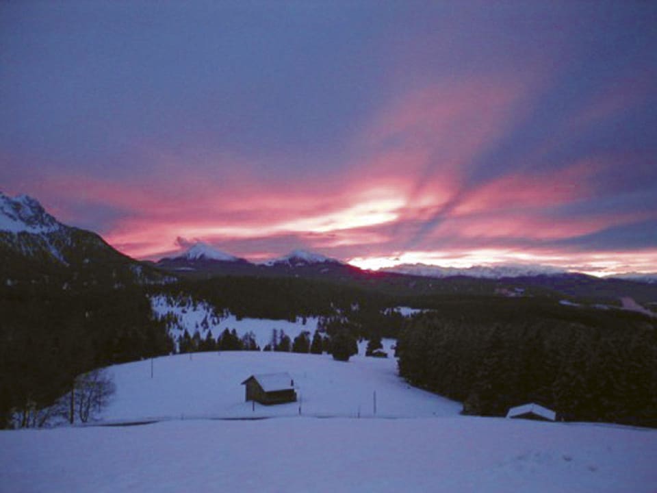 Romantische Winterstimmung vom Gasthof aus Alpengasthof Jolanda