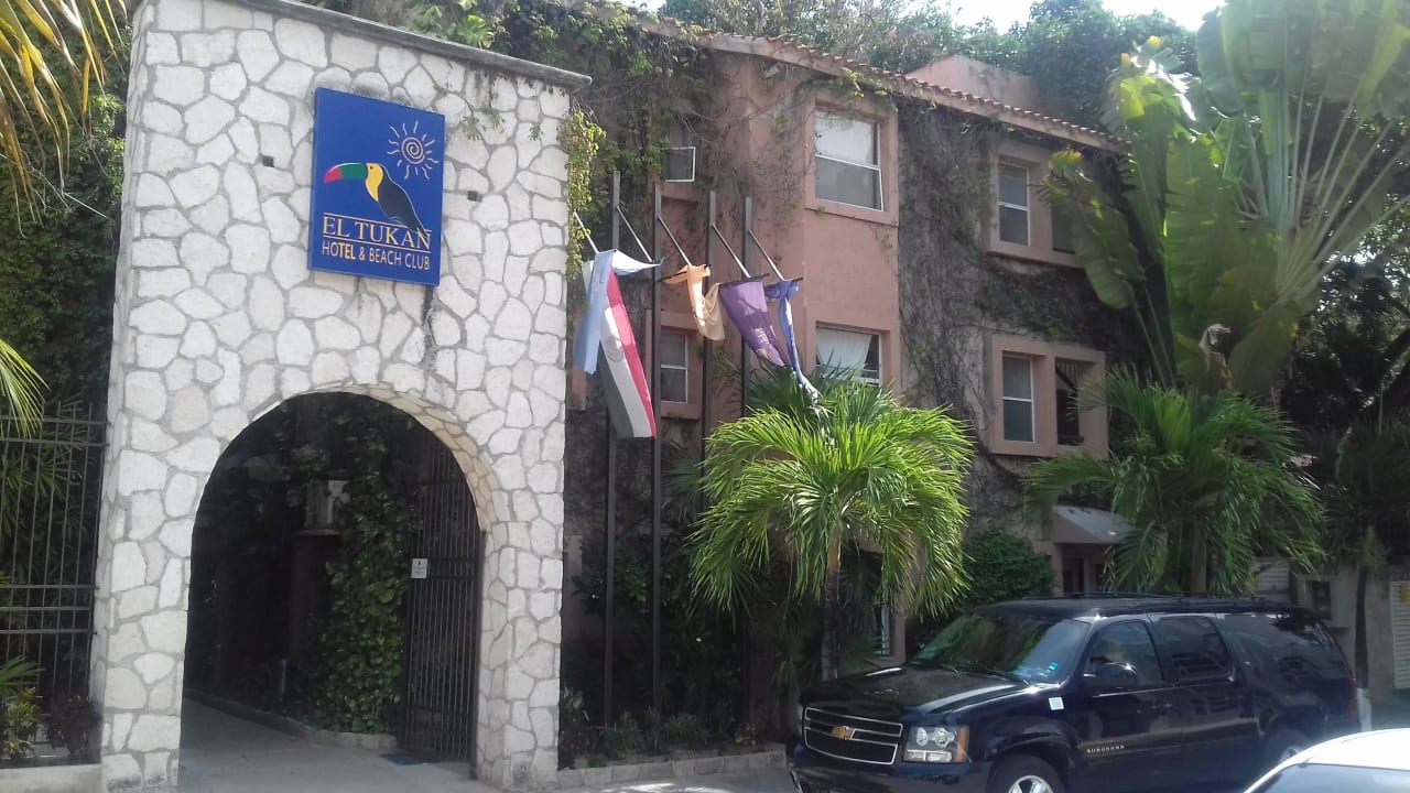 Hauptzugang Tukan Hotel Playa del Carmen
