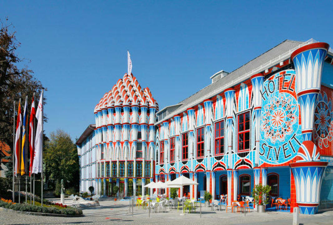 Außenansicht Kunsthotel Fuchspalast