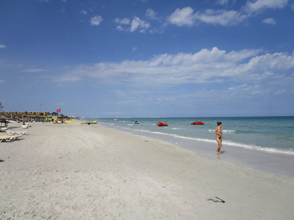 Feiner Sandstrand, sehr gepflegt Mahdia Beach & Aquapark