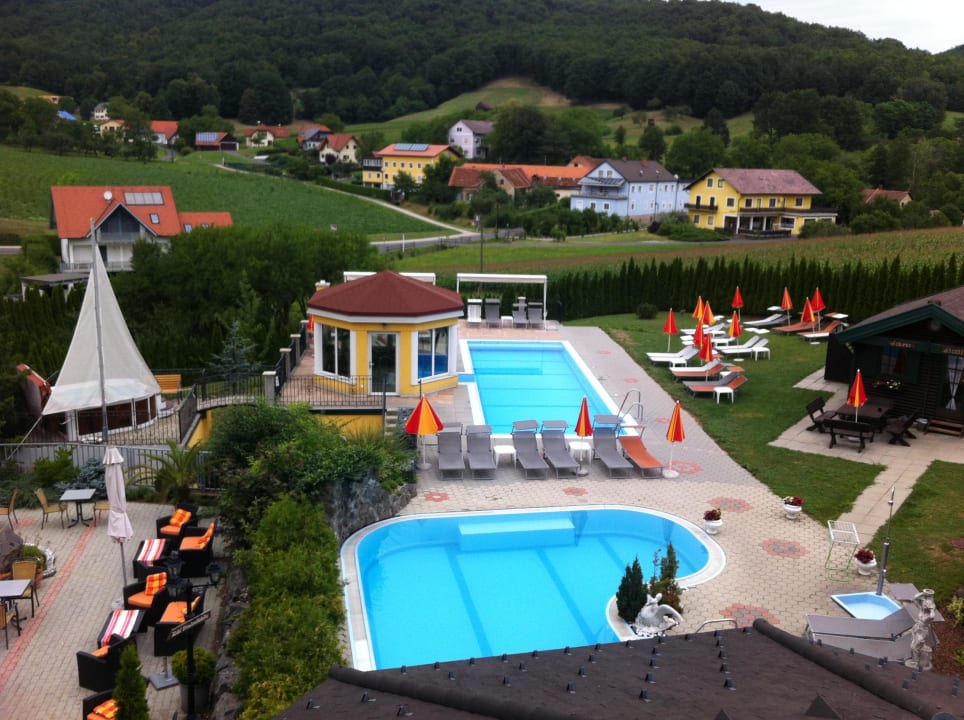 Blick vom Balkon Schlössl Hotel Kindl
