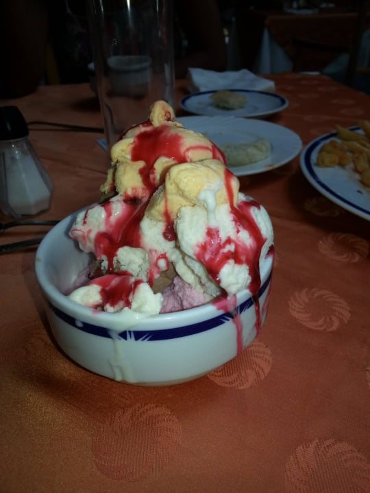 El helado... riquísimo! Melia Las Antillas - Adults only