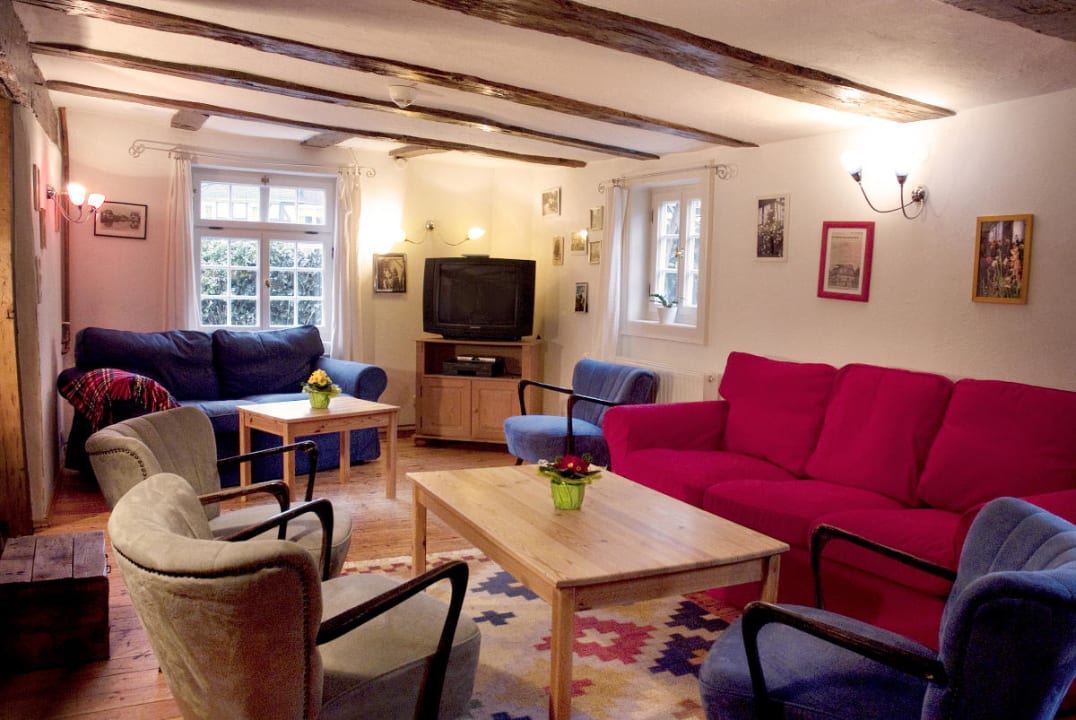 Cafébereich zum Feiern und Zusammensitzen Ferienhaus Zehntscheune