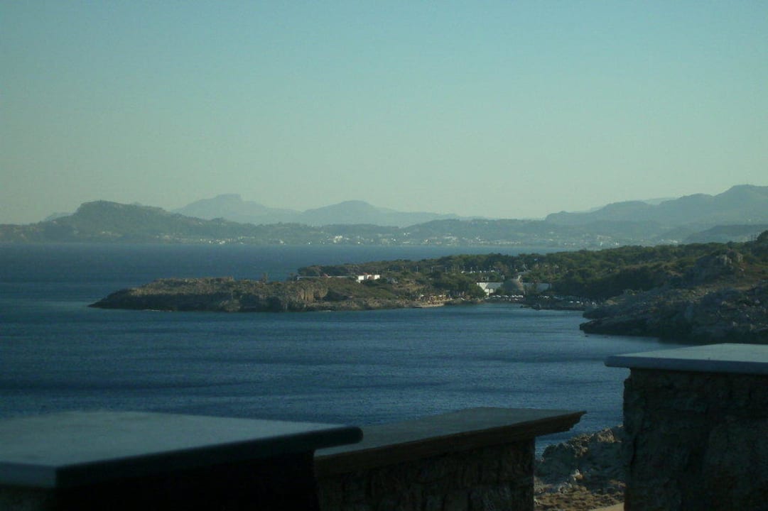 Aussicht beim Essen Hotel Kalithea Horizon Royal