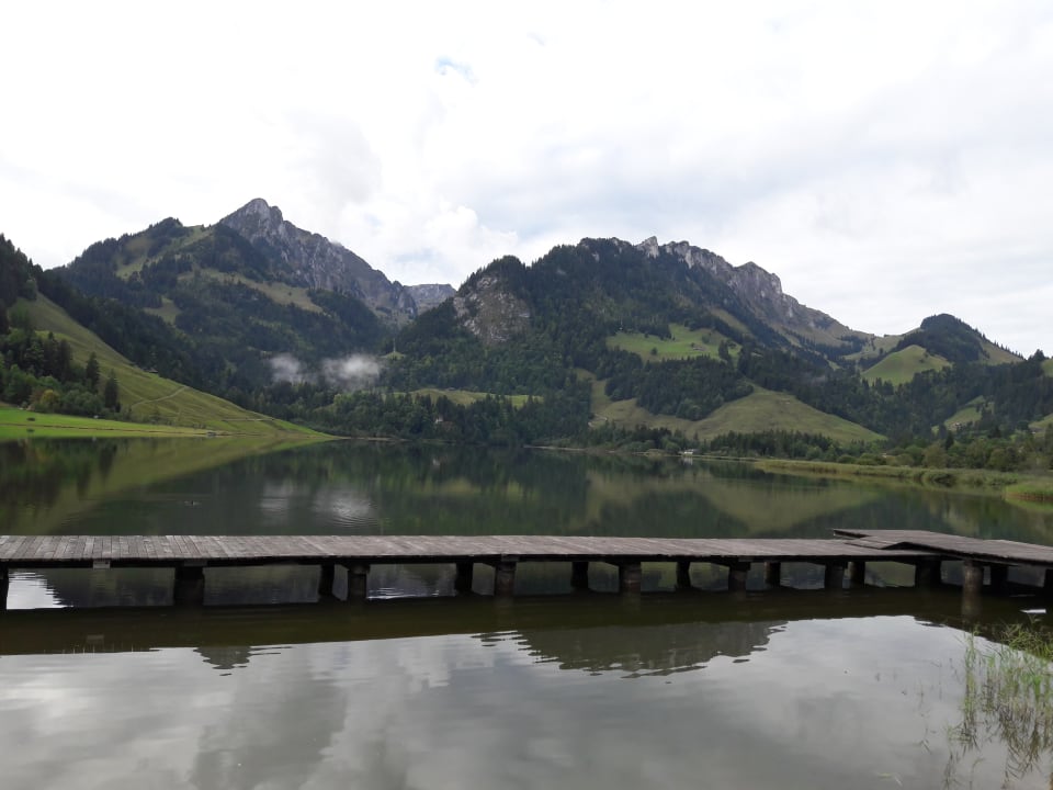 Ausblick Hostellerie am Schwarzsee