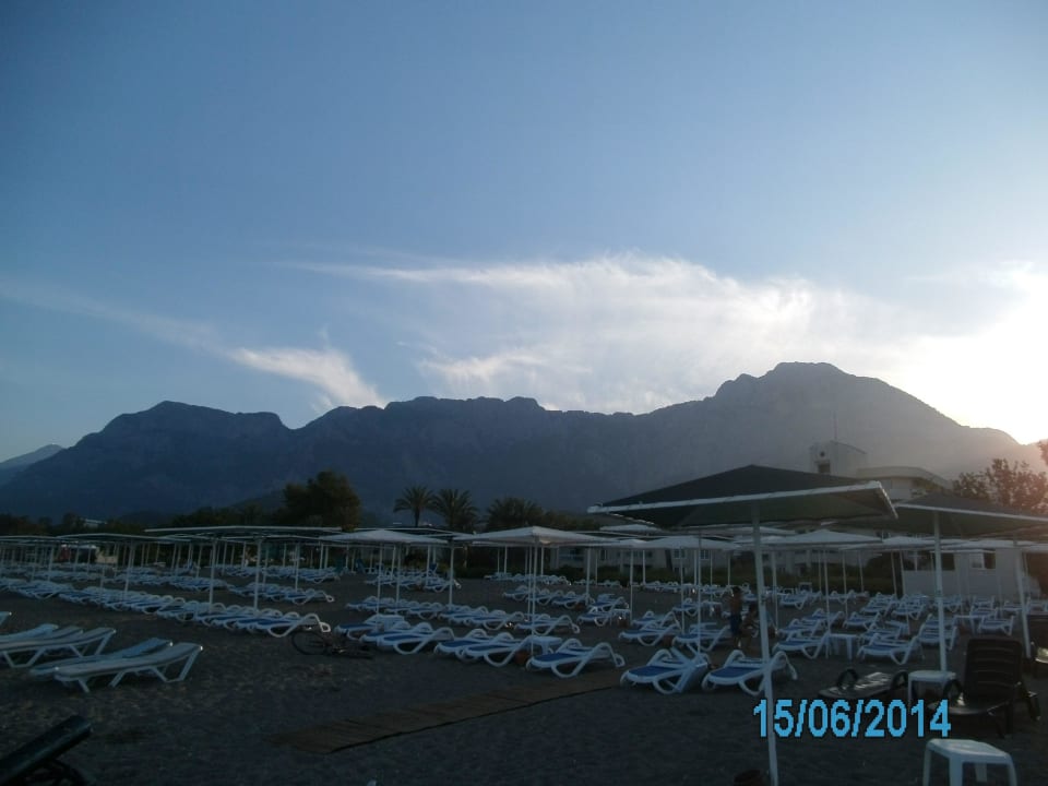 Empty beach at 8pm,lovely Greenwood Kemer Resort