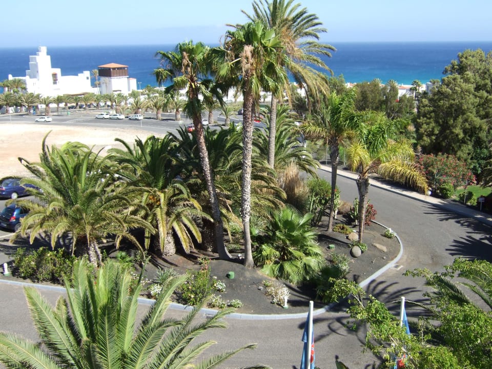 Ausblick vom Dach über der Einfahrt Richtung Meer allsun App.-Hotel Esquinzo Beach