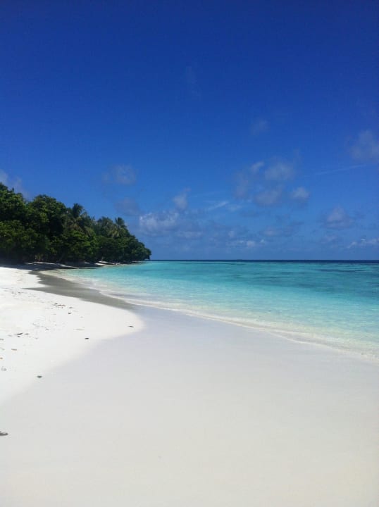 Strand - östlicher Teil der Insel Vilamendhoo Island Resort & Spa