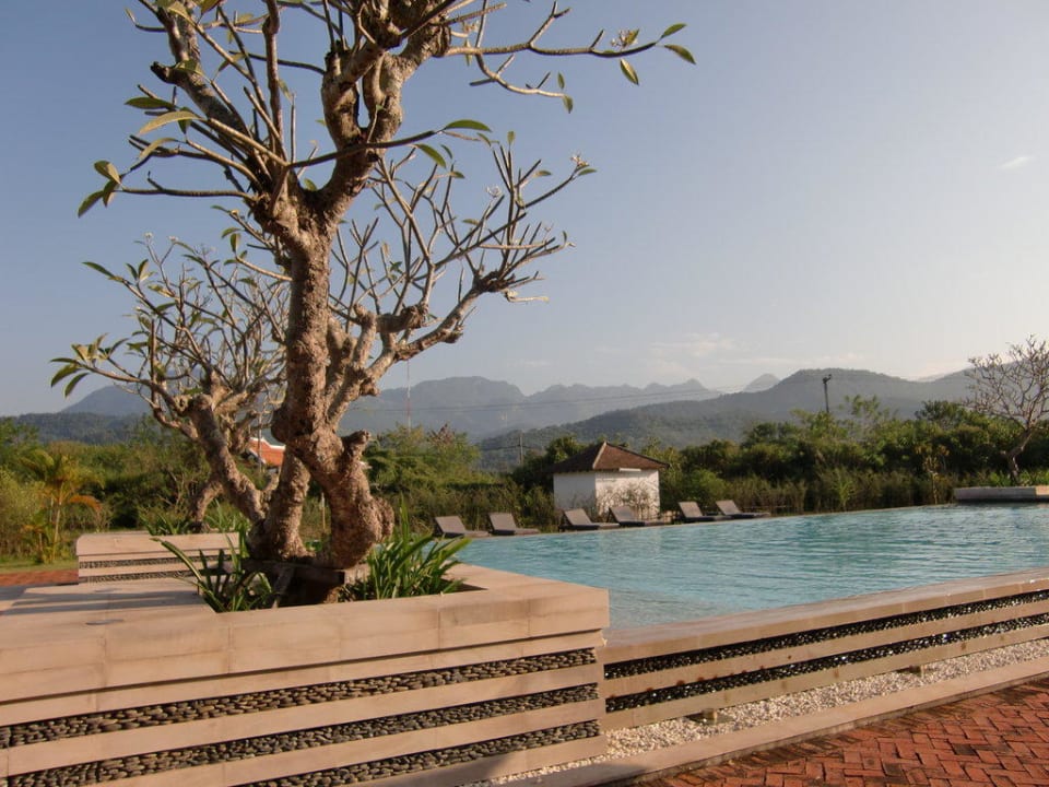 Großer Pool Hotel The Grand Luang Prabang