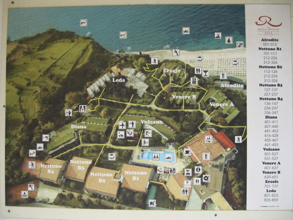 Lageplan Aldiana Club Rocca Nettuno Calabria