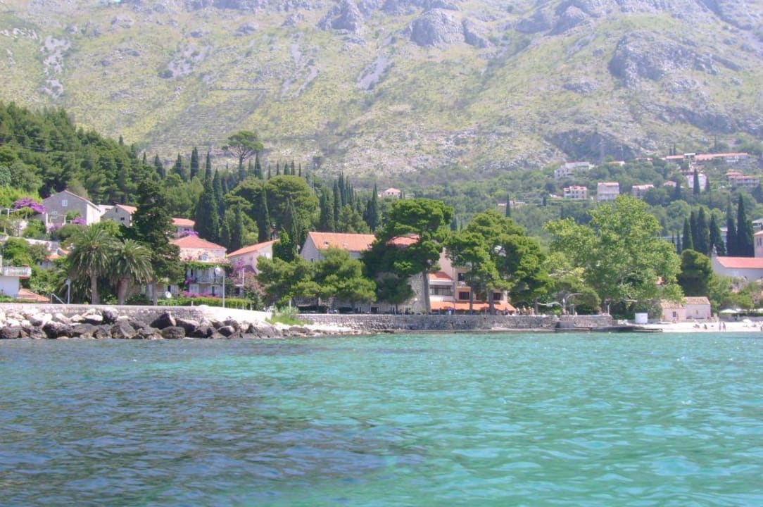 Hotel Mlini vom Wasser aus Maistra Select Mlini Hotel