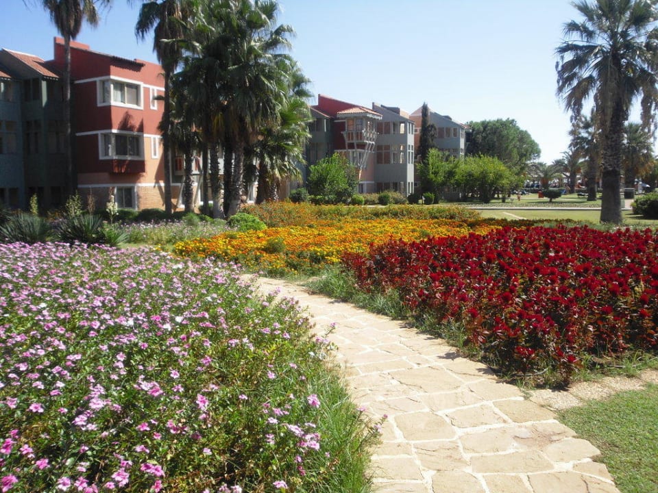 Liebevoll gepflegte Blumenmeere Megasaray Club Belek