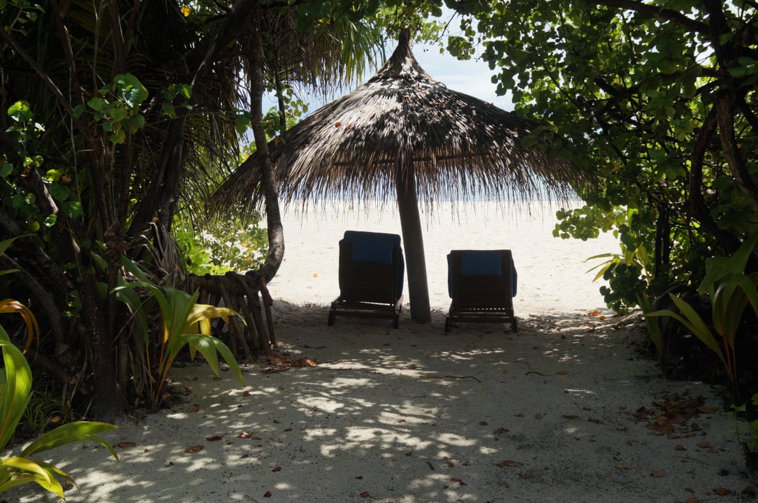 Blick von der Terrasse ROBINSON MALDIVES