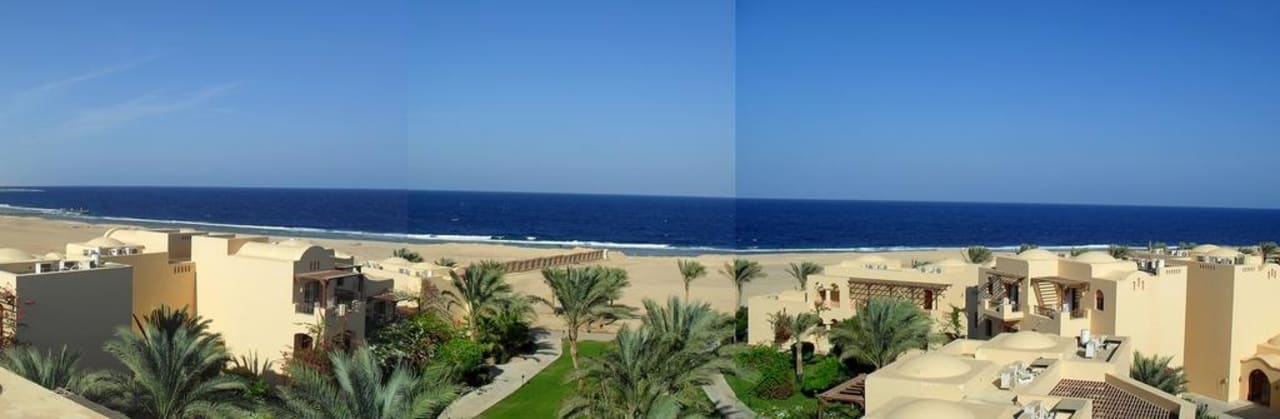 Ausblick vom Hotelturm Richtung Osten Steigenberger Coraya Beach - Adults only