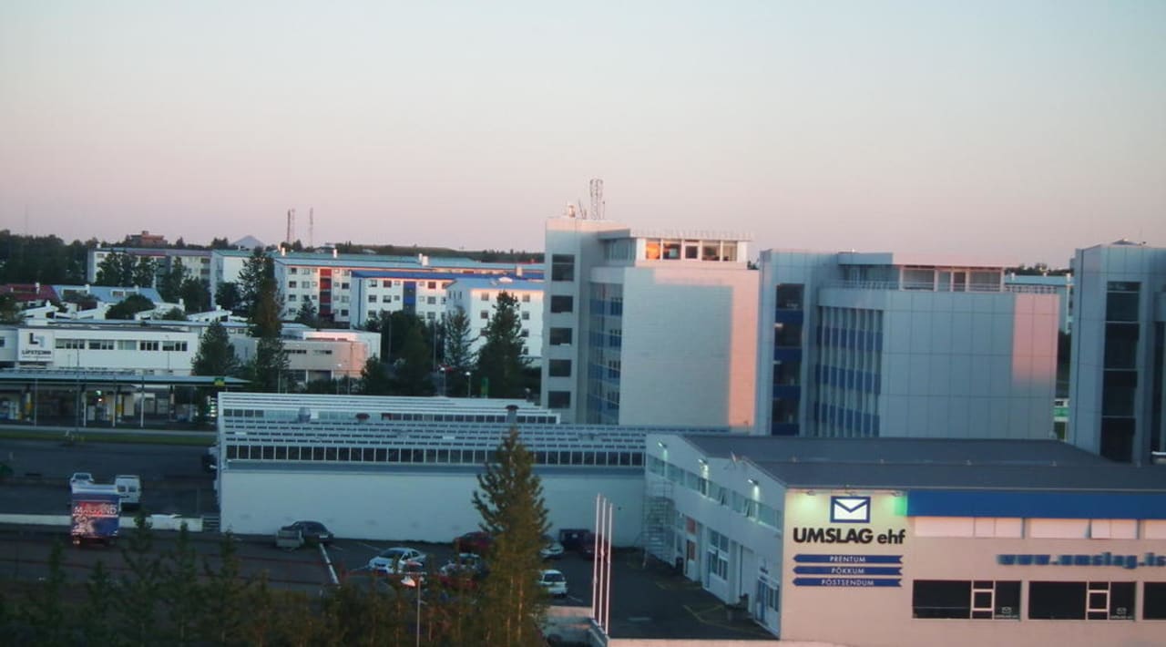 Aussicht vom Zimmer Hilton Reykjavik Nordica