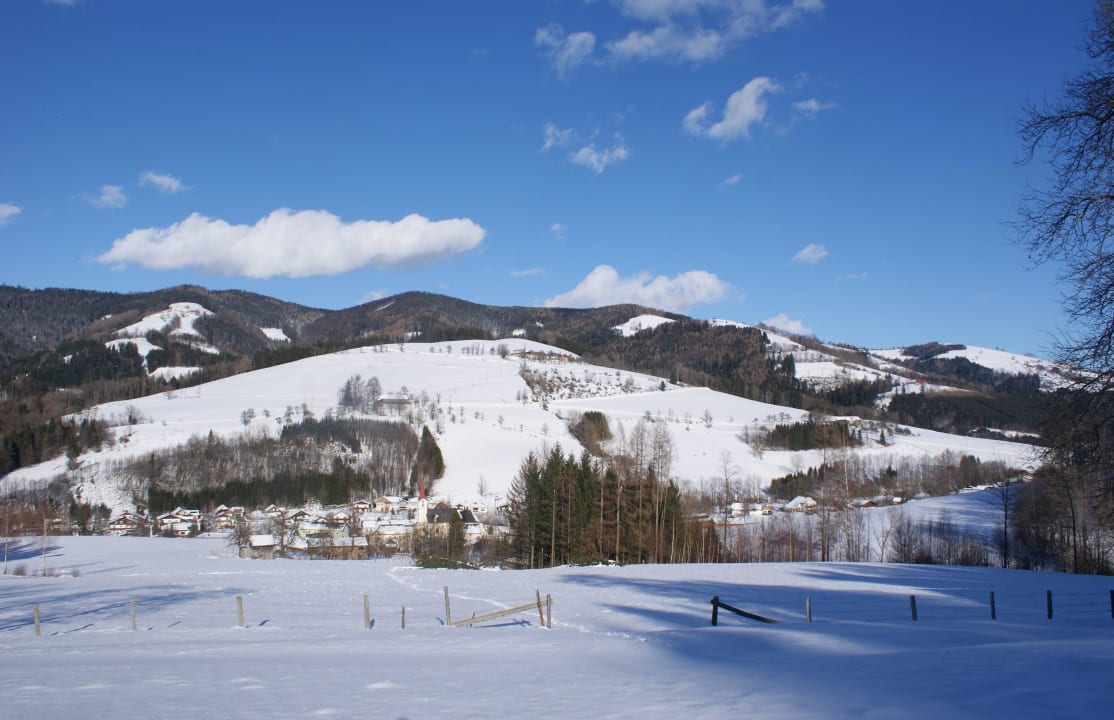 Blick auf Ortskern Ferienhaus Schwarzenbach