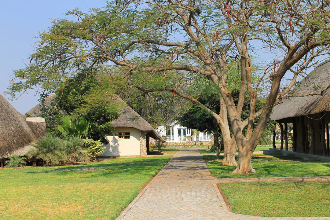Blick vonunserem Zimmer Emanya@Etosha Lodge
