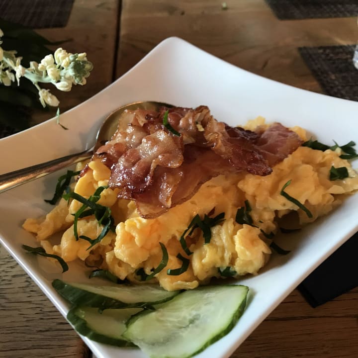 Rührei mit Bacon Hotel Alter Kornspeicher