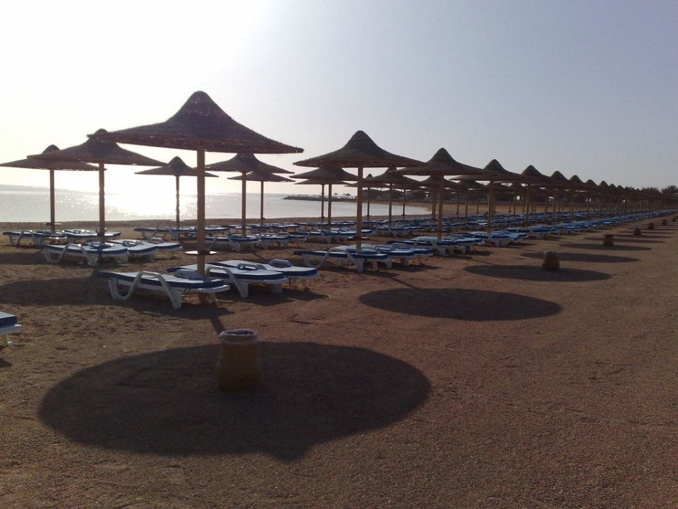 Der Stand am frühen Morgen Stella Beach Resort & Spa Makadi Bay