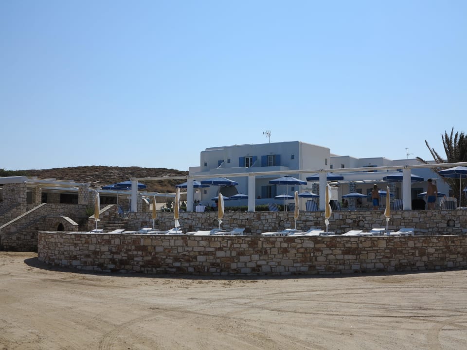 Anblick von der Straße Hotel Kosmitis